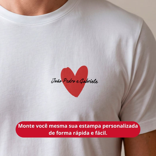 Camiseta Personalizada "Heart Dad"