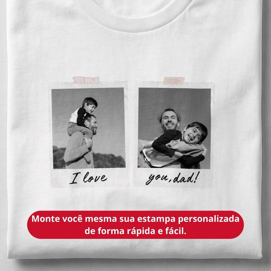 Camiseta Personalizada "Polaroid Dad"