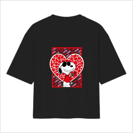 Camiseta Oversized Snoopy