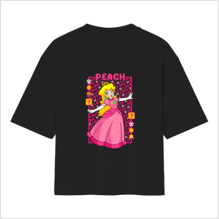 Camiseta Oversized Peach Love U