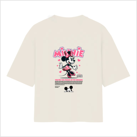 Camiseta Oversized Minnie Love