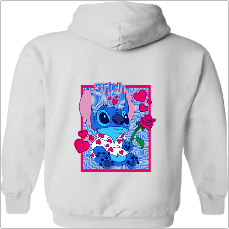Moletom com Capuz Stich Love U