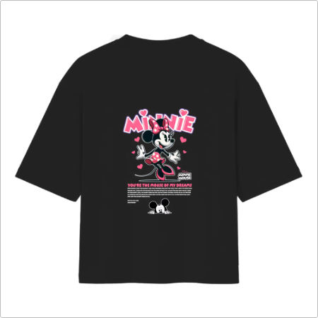 Camiseta Oversized Minnie Love