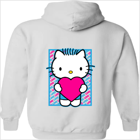Parzinho Moletom com Capuz "Hello Kitty"