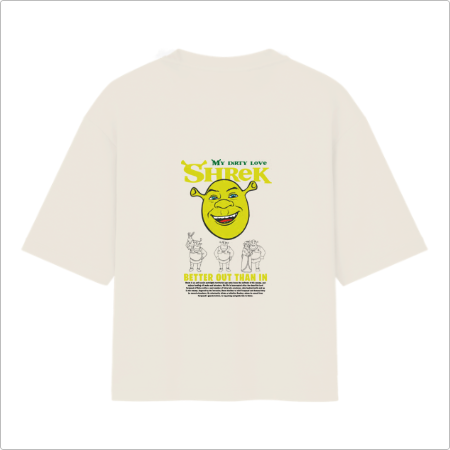 Camiseta Oversized Shrek