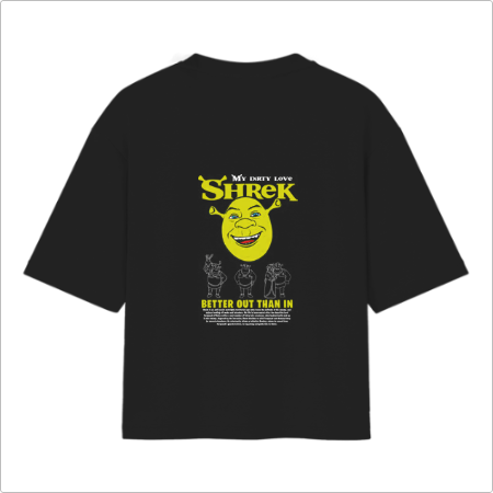 Camiseta Oversized Shrek