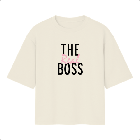Camiseta Oversized The Real Boss