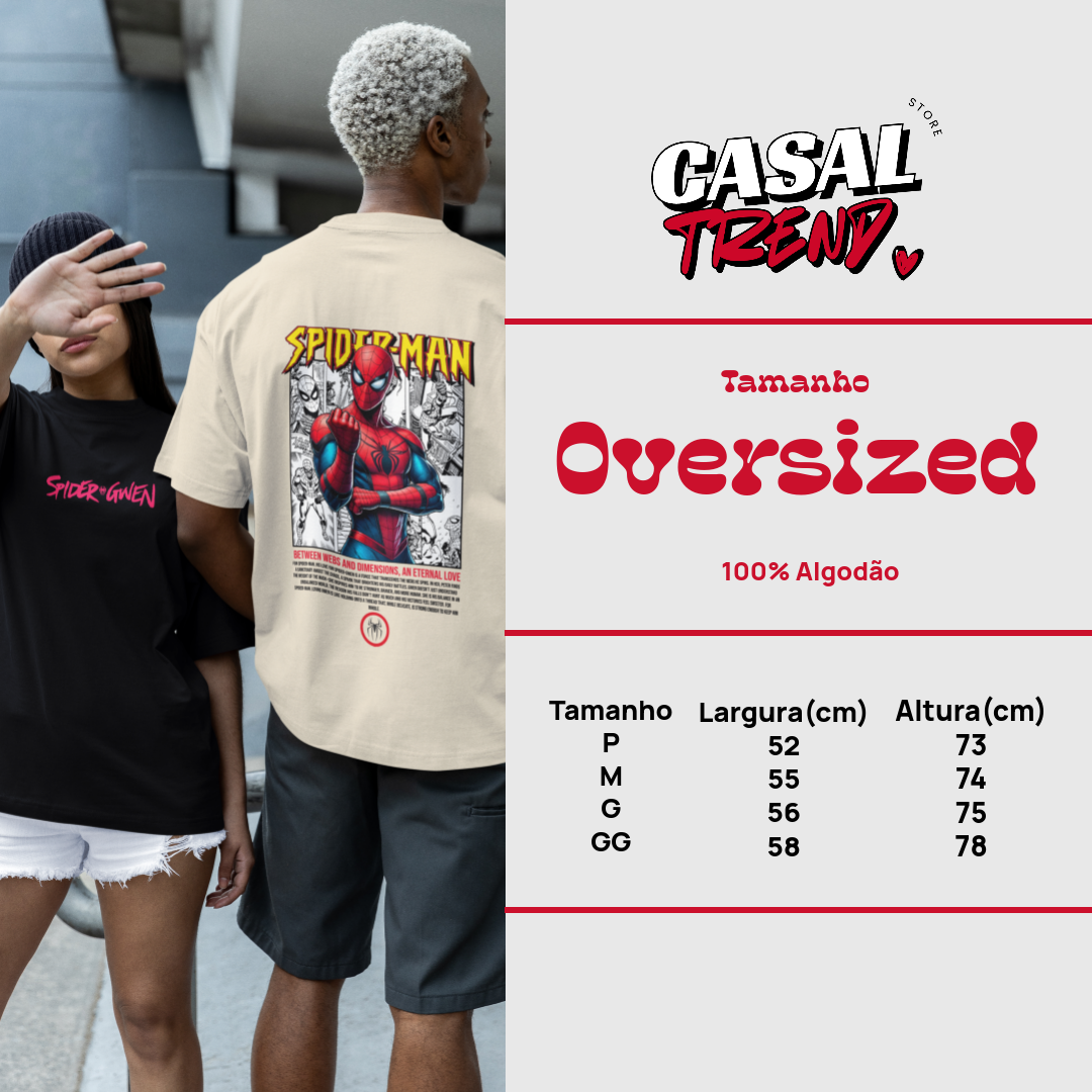 Parzinho "Spider Man & Spider Gwen" Oversized