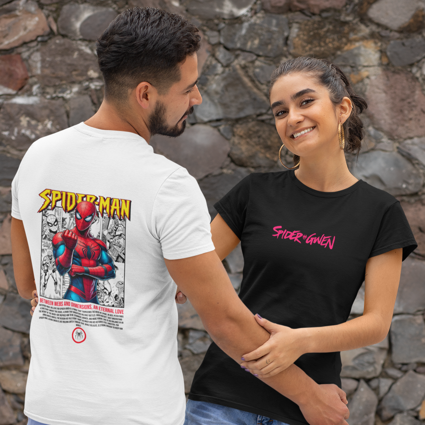 Parzinho "Spider Man & Spider Gwen"