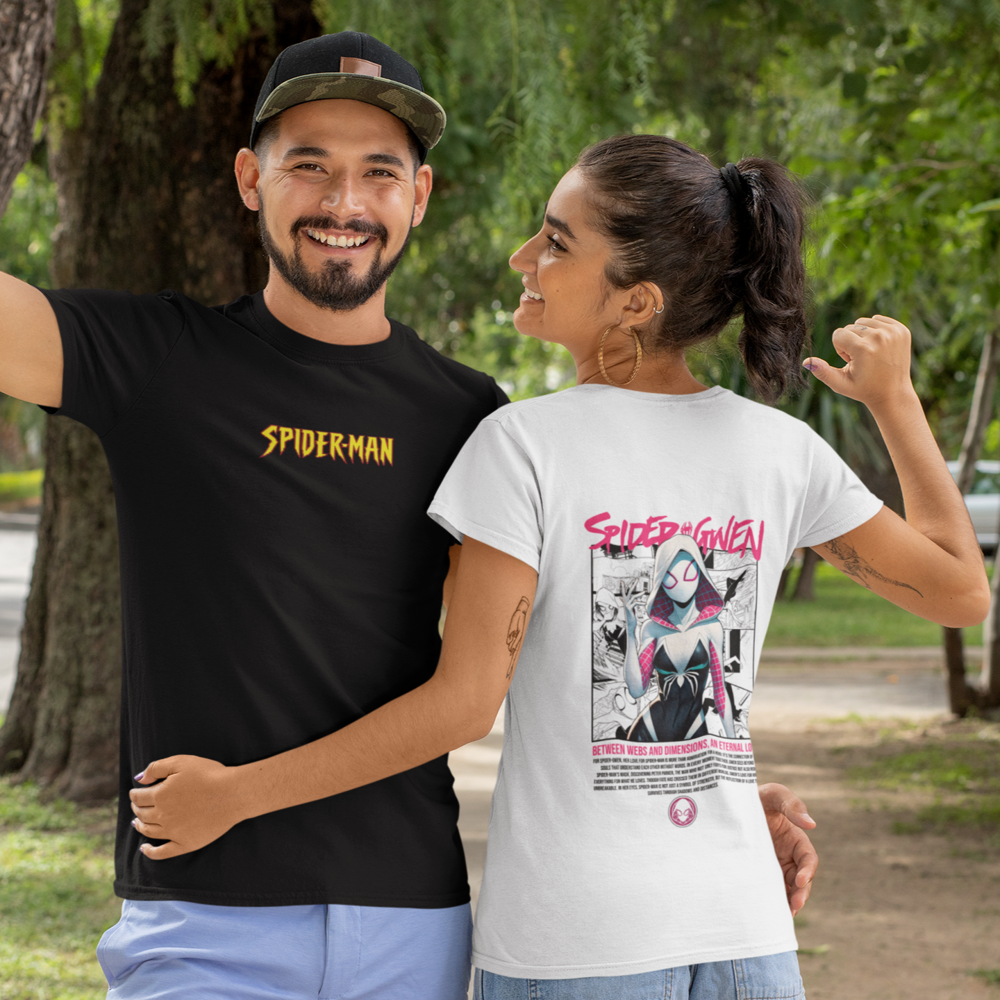 Parzinho "Spider Man & Spider Gwen"