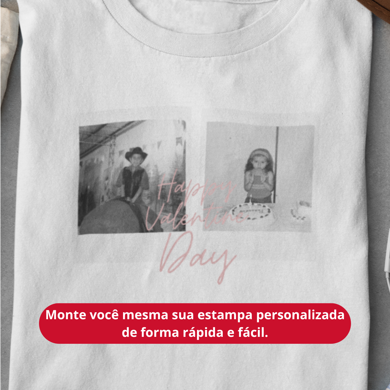 Camiseta Personalizada "Happy Valentines Day"