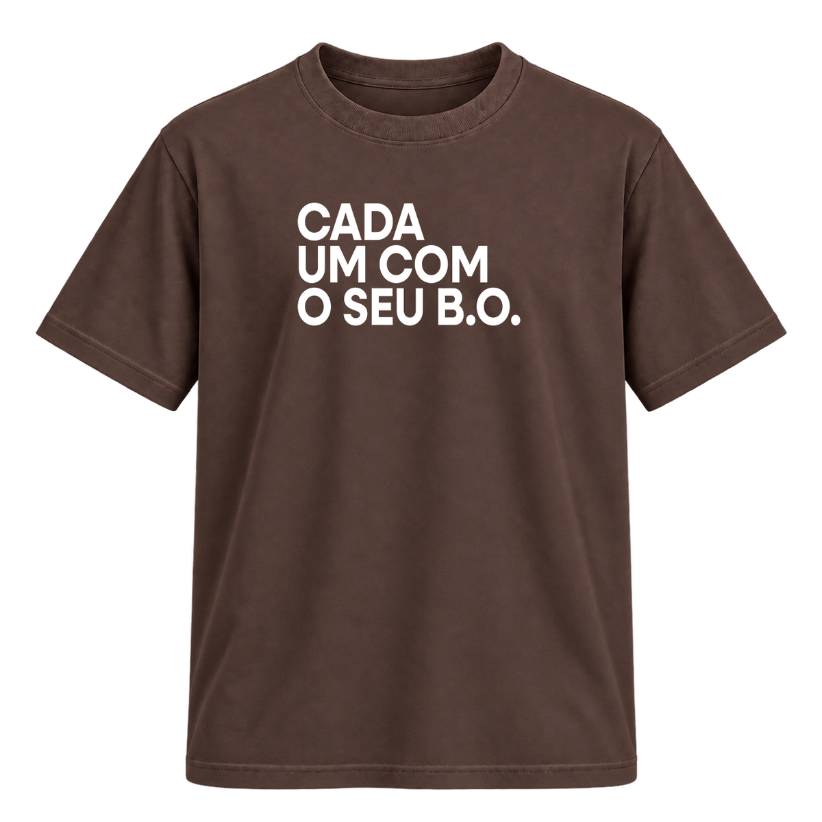 Camiseta "Cada um com o seu B.O."