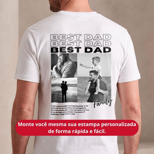 Camiseta Personalizada "Dad Collage"