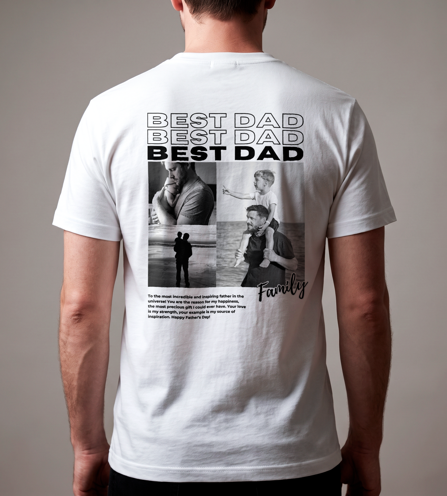 Camiseta Personalizada "Dad Collage"