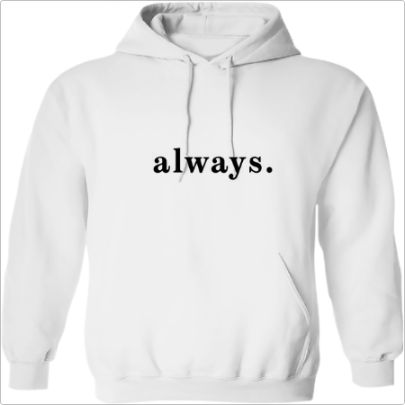 Parzinho Moletom com Capuz "Always & Forever"