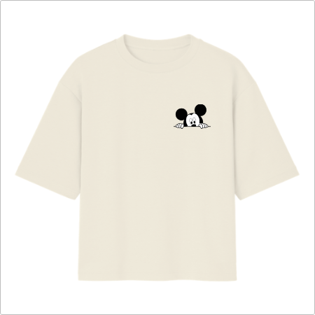 Camiseta Oversized Mickey Peito