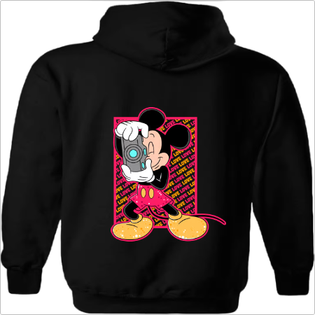 Moletom com Capuz Mickey Love U