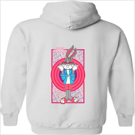 Parzinho Moletom com Capuz "Pernalonga & Lola Bunny"