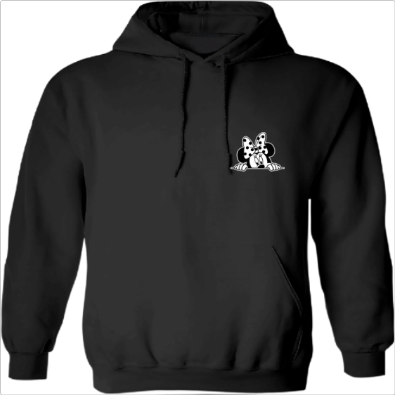 Parzinho Moletom com Capuz "Mickey & Minnie" Peito