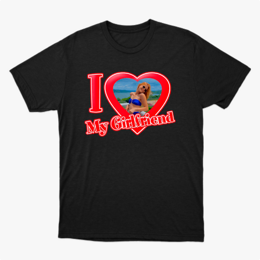 Camiseta Personalizada "I <3 My Grilfriend"