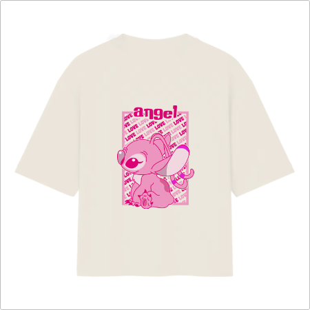 Camiseta Oversized Angel Love You