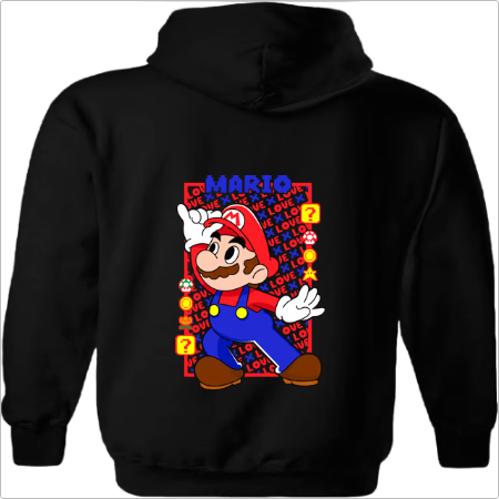 Moletom com Capuz Mario