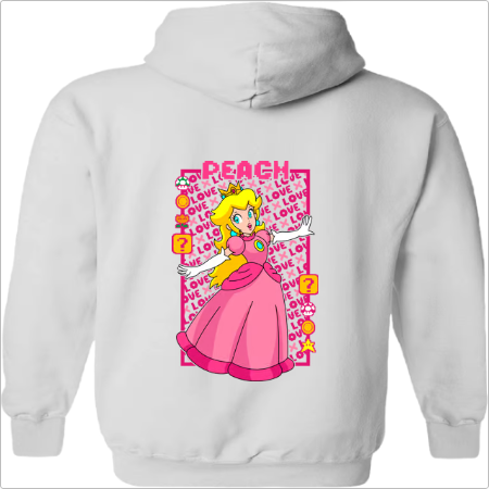 Parzinho Moletom com Capuz "Mario & Peach"