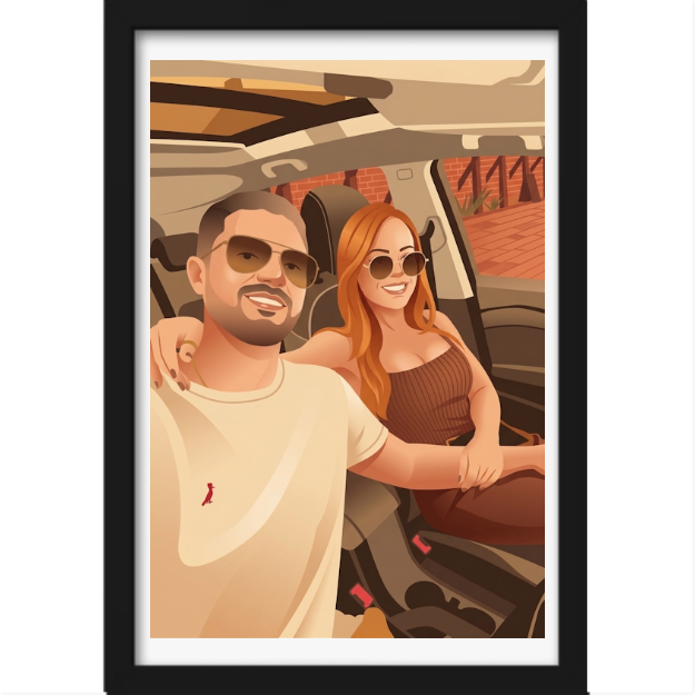 Quadro Personalizado "Couple Vibe"