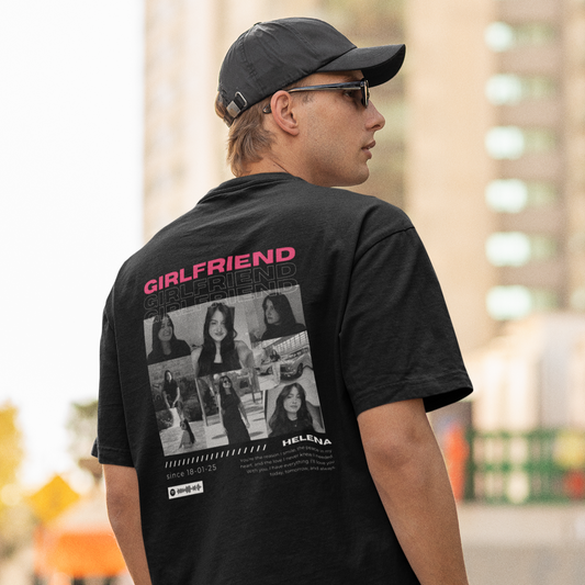 Camiseta Personalizada "Girlfriend Rosa"